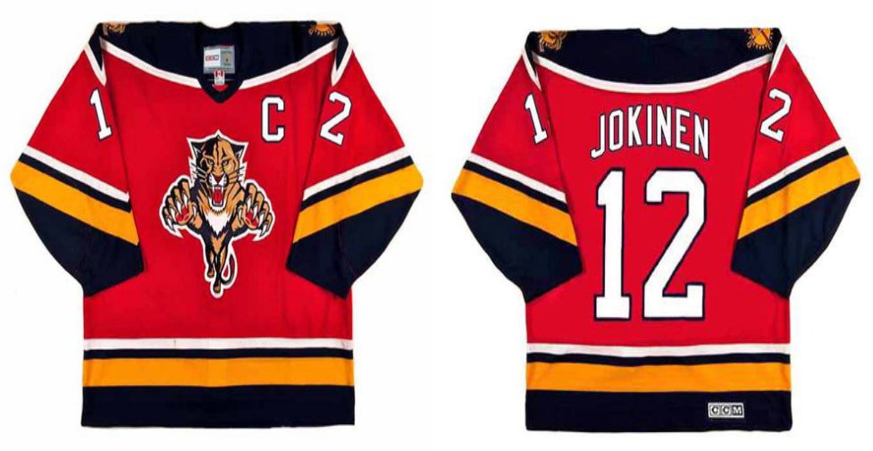 2019 Men Florida Panthers #12 Jokinen red CCM NHL jerseys->florida panthers->NHL Jersey